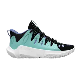 Кроссовки Wmns Flow Breakthru 4 Under Armour, сине-зеленый 3026833 300 | neo turquoise/black/purple ice