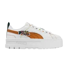 Кроссовки Wmns Mayze Pierced Puma, белый 386582 02 | white/orange brick