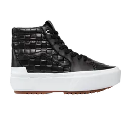 Кроссовки Sk8-Hi Stacked Vans, черный vn0a4btwa5s1 | black/true white