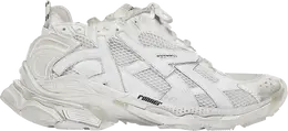 Кроссовки Balenciaga Wmns Runner Sneaker Worn-Out - White, белый 677402 w3rb1 9000 | white