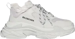 Кроссовки Balenciaga Wmns Triple S Sneaker Faux Fur - Grey, серый 668562 w3cq5 1210 | grey
