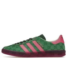 Кроссовки x gucci gazelle Adidas, зеленый ie4795 | green/pink strata/green