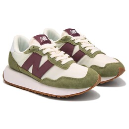237 ретро кроссовки New Balance, зеленый 1053951/47509 | olive/purple/gum