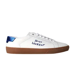 Низкие кроссовки Saint Laurent Wmns Court Classic SL/06 Low, белый 610649 0zs70 9587 | white/pearl blue