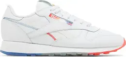 Кроссовки popsicle x classic leather 'firecracker' Reebok, белый gy2430 | white