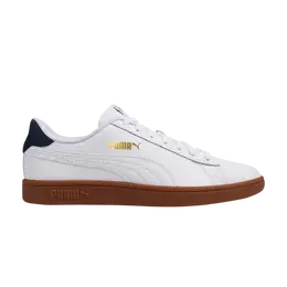 Кроссовки Smash V2 Puma, белый 365215 19 | white/peacoat/gold/gum