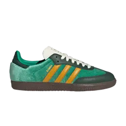 Кроссовки Adidas Wmns Samba OG Green Preloved Yellow Velvet, зеленый ji2681 | green preloved yellow velvet