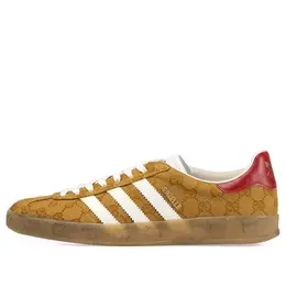 Кроссовки x gucci gazelle Adidas, коричневый hq7086 | brown/black