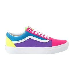 Кроссовки Old Skool Vans, мультиколор vn0a4u3b2b7 | neon multi/true white