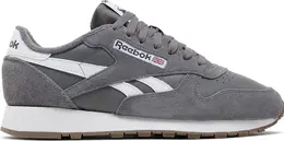 Кроссовки classic leather 'pure grey white' Reebok, серый gv9641 | grey