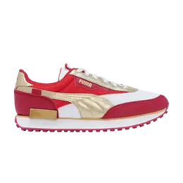Кроссовки Future Rider Jr Puma, красный 384752 01 | white/persian red/team gold