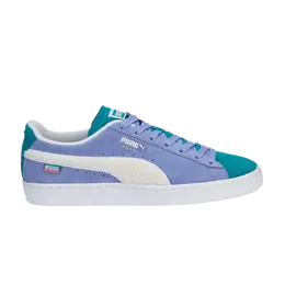 Кроссовки Suede Puma, фиолетовый 386597 01 | lavendar pop/deep aqua/puma white