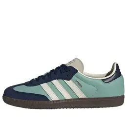 Кроссовки самба ог Adidas, зеленый ji4208 | hazy green/cream white/night indigo