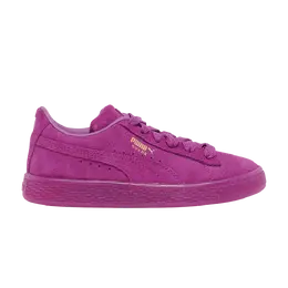 Кроссовки Suede Classic Little Kid Puma, фиолетовый 381571 03 | byzantium/gold