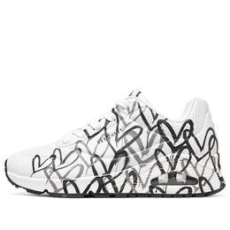 Кроссовки uno-spread the lovewbgy x james goldcrown Skechers, белый 155507-wbgy | white/black/gray