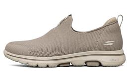 Кроссовки Go Walk 5 Lifestyle женские с низким верхом серо-коричневые Skechers 124222-tpe
