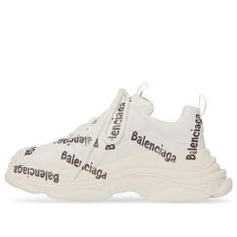 Кроссовки triple s 'logotype - white' Balenciaga, белый 524039w2fab9010 | white/black