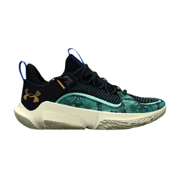 Кроссовки Patty Mills x Flow FUTR X 3 Under Armour, зеленый 3027684 002 | black/neo turquoise/metallic gold