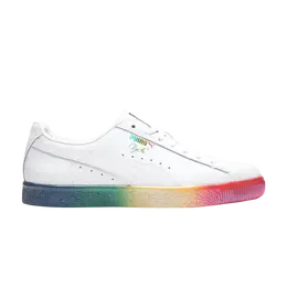 Кроссовки Clyde Puma, белый 365742 01 | white/rainbow