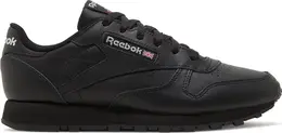 Кроссовки wmns classic leather 'black pure grey' Reebok, черный 000847 | black