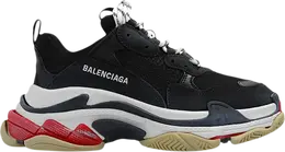 Кроссовки Balenciaga Wmns Triple S Sneaker 'Black Red' 2023, черный 524037 w09om 1000 | black