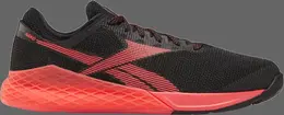 Кроссовки nano 9 'black neon red' Reebok, черный fu6828 | black