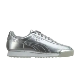 Кроссовки Roma Jr Puma, серебро 361526 02 | puma silver/white