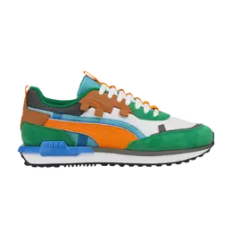 Кроссовки Minecraft x City Rider Puma, зеленый 385748 01 | amazon green/vibrant orange