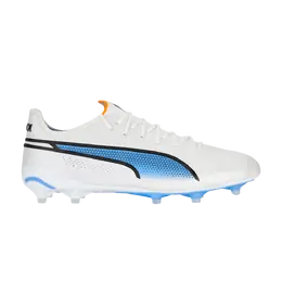 Кроссовки King Ultimate FG AG Puma, белый 107097 01 | white/black/blue glimmer/ultra orange