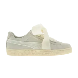 Кроссовки Suede Heart Jr Puma, кремовый 366046 02 | birch/silver/dawn