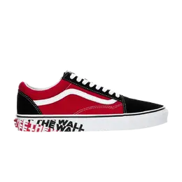 Кроссовки Old Skool Vans, зеленый vn0a38g1vrh | black/racing red