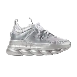 Кроссовки Versace Wmns Chain Reaction, серебро dsr705g d10tcg d9201 | silver/white