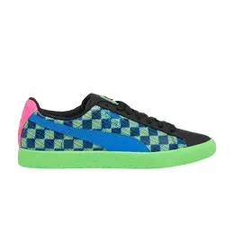 Кроссовки Clyde Puma, зеленый 372325 02 | black/fluorescent green/blue