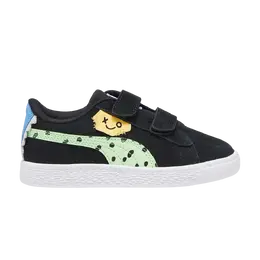 Кроссовки Suede Classic Little Kid Puma, черный 392519 02 | black/spring fern