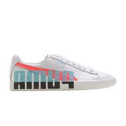 Кроссовки Wmns Clyde Puma, белый 371811 02 | white/pink alert/teal