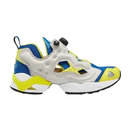 Кроссовки InstaPump Fury 95 Reebok, синий gz9432 | impact blue/sand stone/bright yellow