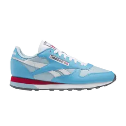 Кроссовки Classic Leather Reebok, синий ig2988 | radiant aqua/blue pearl/footwear white