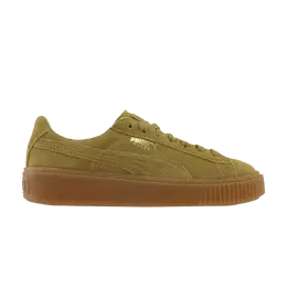 Кроссовки Wmns Suede Platform SD Puma, коричневый 364718 01 | oatmeal/gold