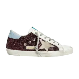 Кроссовки Golden Goose Wmns Superstar Wine Glitter, красный g36ws590 s99