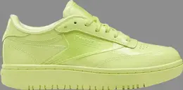 Кроссовки cardi b x wmns coated club c double 'high vis green' Reebok, зеленый h02568 | green