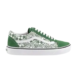 Кроссовки Old Skool Vans, зеленый vn0a3wkt4qc | green/true white