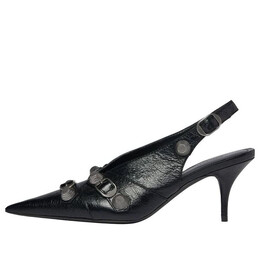 Кроссовки cagole slingback 70mm pumps 'black' Balenciaga, черный 714251wad4e1081 | black/silver