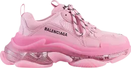 Кроссовки Balenciaga Wmns Triple S Clear Sole - Pink, розовый 544351 w2ga1 5760 | pink