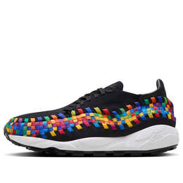Кроссовки air footscape woven 'rainbow black' Nike, черный fb1959-002 | black/multicolor