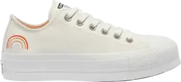 Кроссовки Converse Wmns Chuck Taylor All Star Platform Low Summer Spirit - Sun and Rainbow, белый 571924c | white