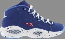 Кроссовки big kids question mid 'draft day' Reebok, синий v59336 | blue
