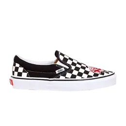 Кроссовки Slip-On Vans, черный vn0a38f7u7o | checker/rose