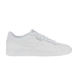 Кроссовки Smash 3.0 Leather Big Kid Puma, белый 392031 02 | white/cool light grey