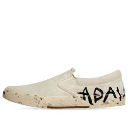 Кроссовки paris low top slip on shoes 'washed white cotton' Balenciaga, белый 710295w3rr59010 | white/black