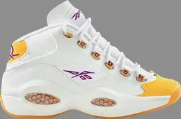 Кроссовки question mid gs 'yellow toe' shoe palace special box Reebok, желтый fx4286 sb | yellow
